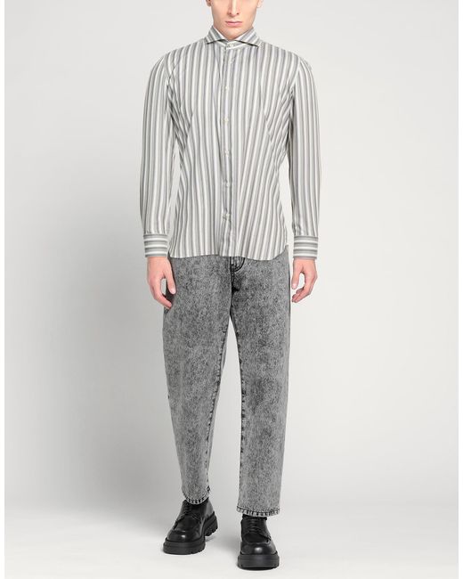 Giampaolo White Shirt Cotton for men