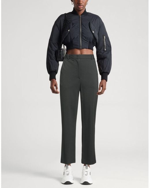 Liviana Conti Gray Pants Viscose, Polyamide, Elastane