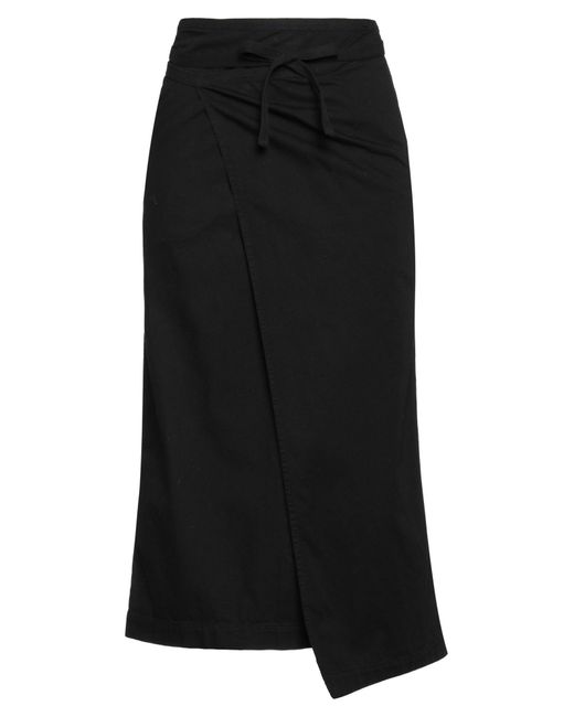 Uma Wang Black Denim Skirt