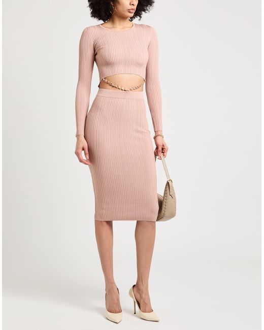 Elisabetta Franchi Pink Midi Dress