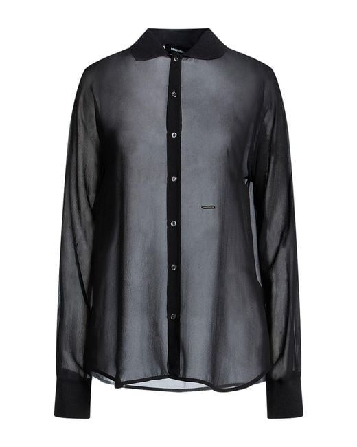DSquared² Black Shirt Silk