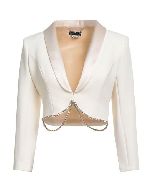 Elisabetta Franchi White Blazer