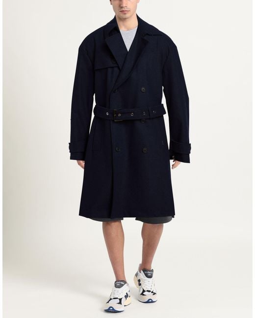 Boss Blue Coat Wool, Polyester, Viscose, Polyamide, Elastane for men