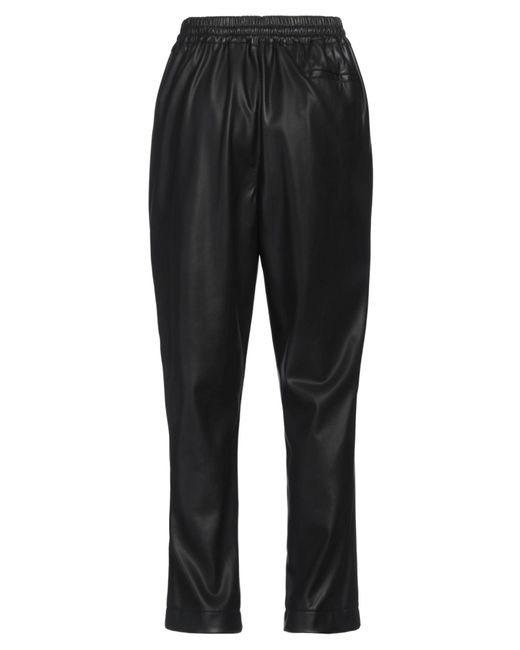 Philosophy Di Lorenzo Serafini Black Pants Polyester, Polyurethane Resin