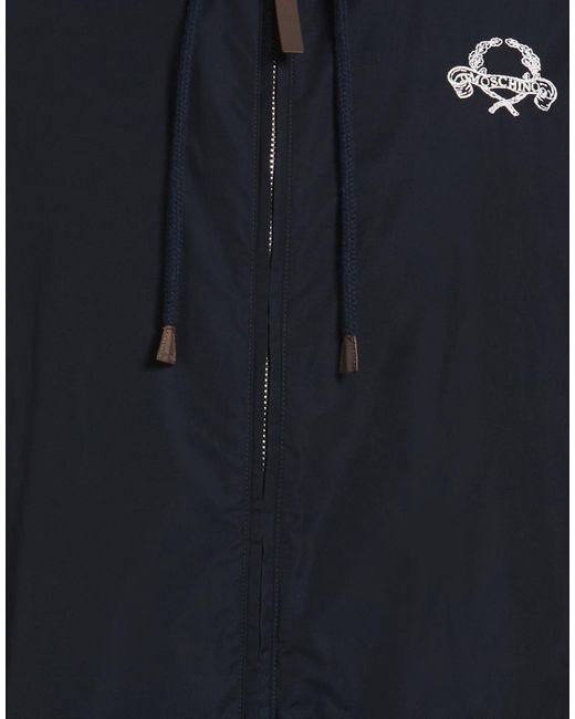 Moschino Blue Jacket Polyester, Cotton for men