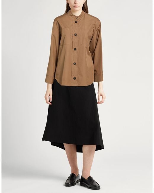 Max Mara Brown Shirt Cotton