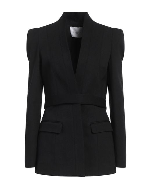 Gaelle Paris Black Jacket Rayon, Polyamide, Elastane