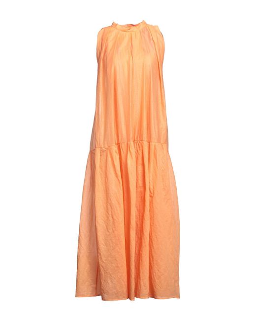 Tela Orange Long Dress
