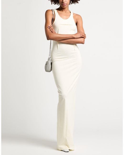 MM6 by Maison Margiela White Maxi Dress Cotton