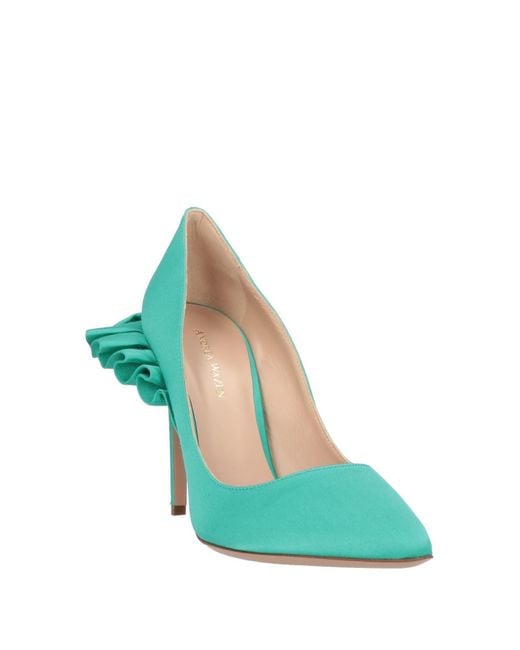 Andrea Wazen Green Pumps