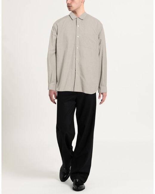 Nanamica Gray Shirt Cotton, Polyester for men