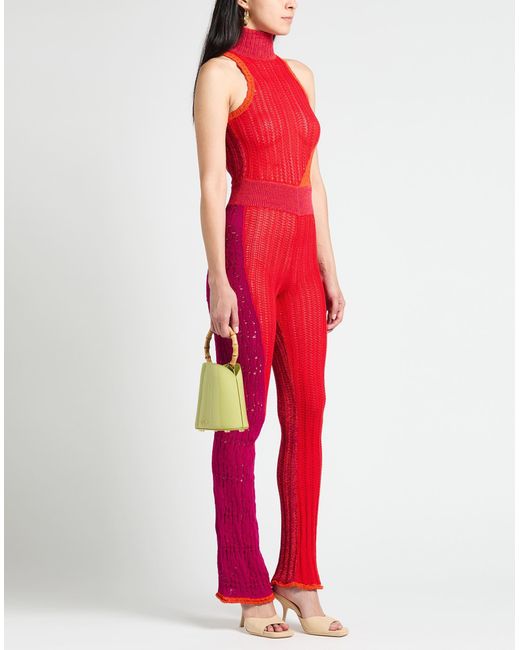 Dondup Red Jumpsuit Cotton