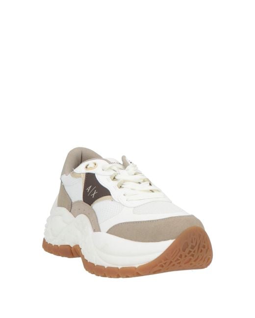 ARMANI EXCHANGE White Trainers