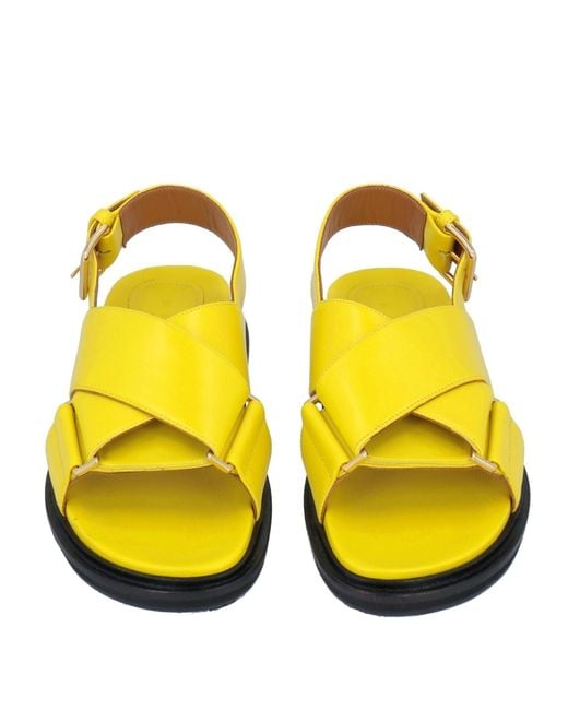 Marni Yellow Sandals