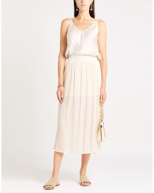 ARMANI EXCHANGE White Midi Skirt