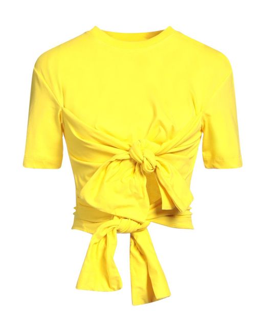 T-shirt di MSGM in Yellow