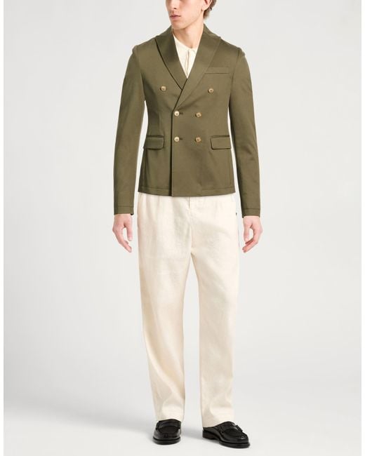 Daniele Alessandrini Green Blazers for men