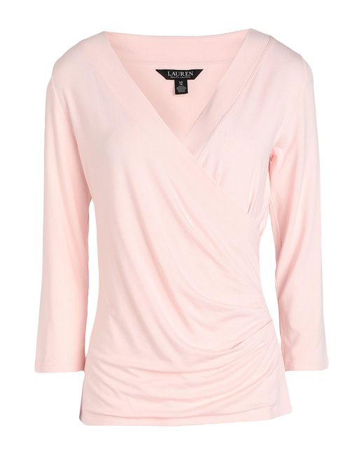 T-shirt di Lauren by Ralph Lauren in Pink