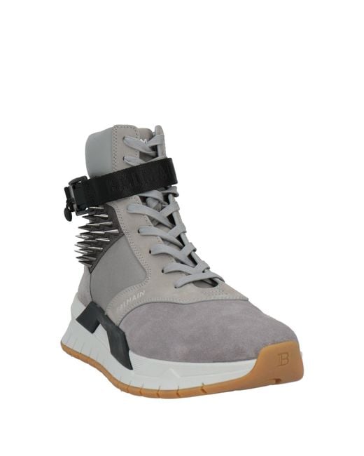 Balmain Gray Trainers for men