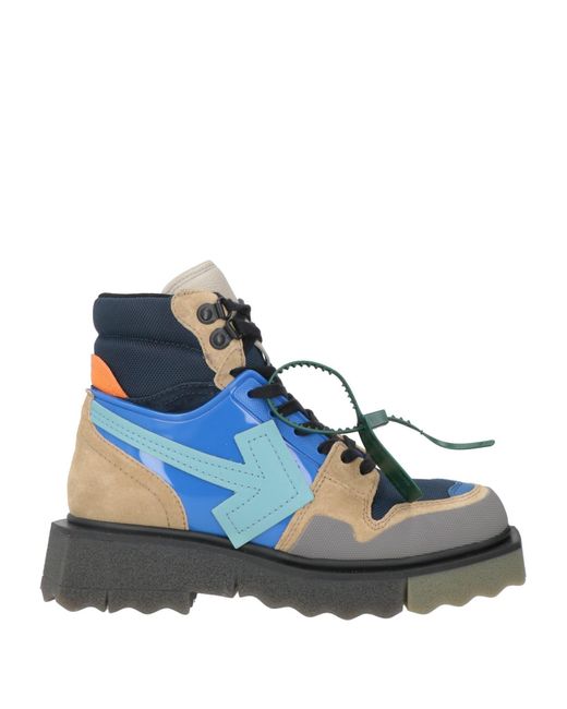 Off-White c/o Virgil Abloh Ankle Boots in Blue for Men | Lyst