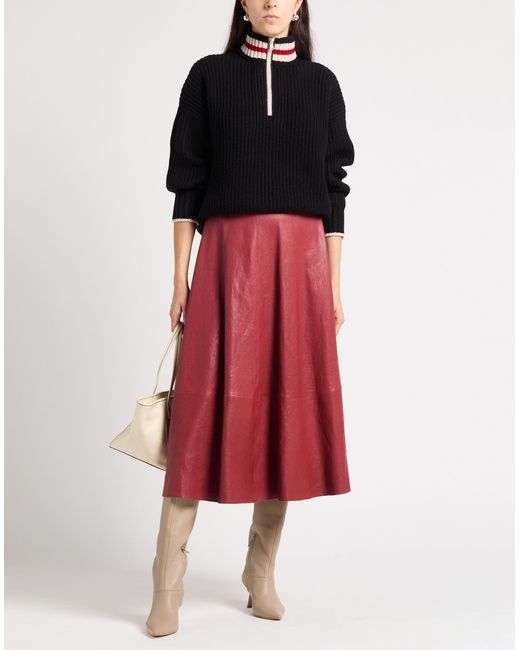 Brunello Cucinelli Red Midi Skirts