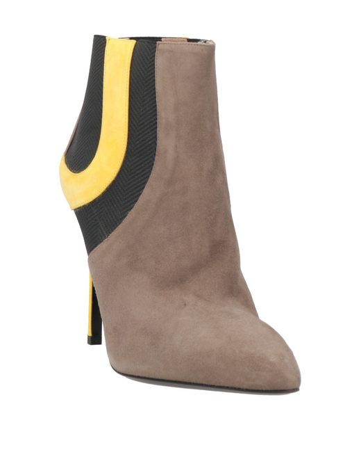 Studio Pollini Brown Ankle Boots Leather