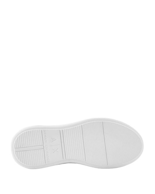 Zapatillas gruesas con logo estampado Armani Exchange de color White