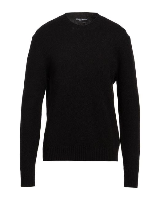 Dolce & Gabbana Black Sweater Virgin Wool, Polyamide for men