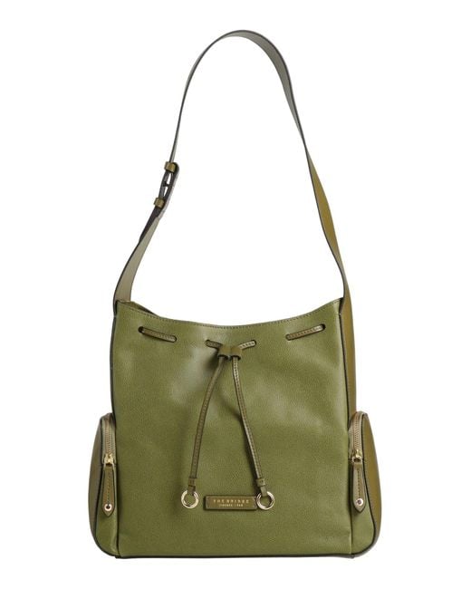 The Bridge Green Shoulder Bag Leather