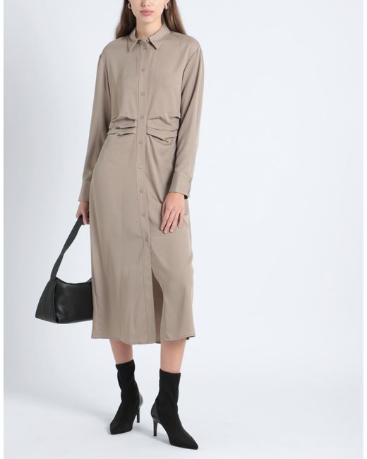 Calvin Klein Gray Midi Dress