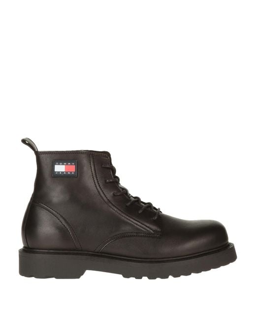 Tommy Hilfiger Black Ankle Boots for men