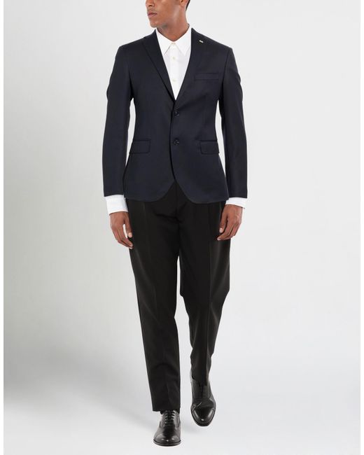 Exte Blue Blazer Wool for men