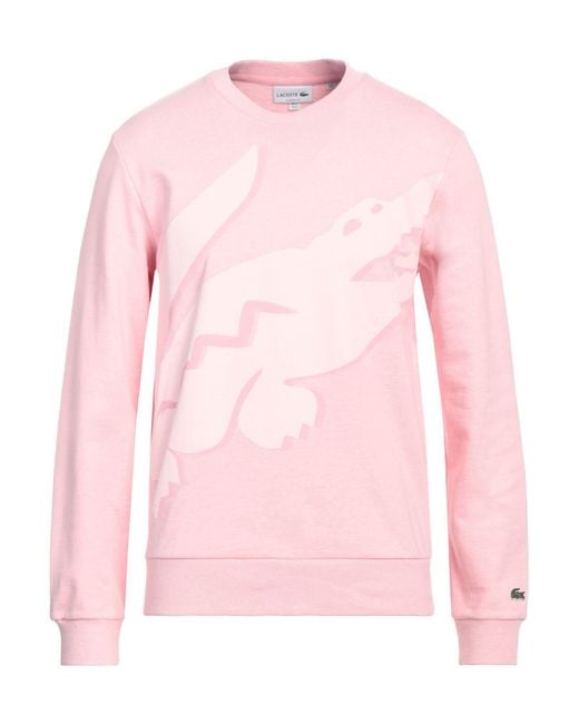 Lacoste Pink Sweatshirt for men