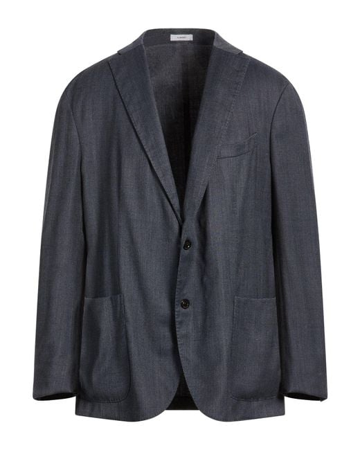 Boglioli Blue Blazer Virgin Wool, Polyester for men