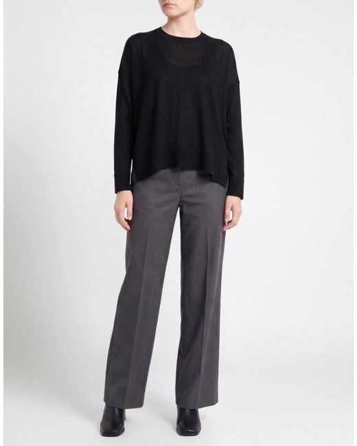 Roberto Collina Black Sweater Merino Wool