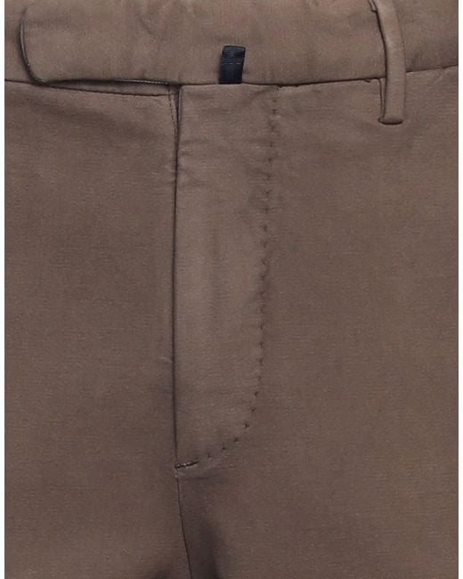 Incotex Brown Pants Cotton, Elastane for men