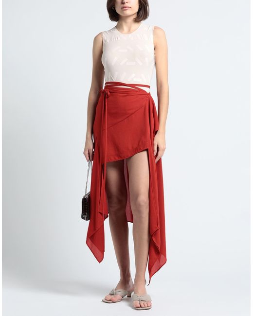 Acne Red Mini Skirt