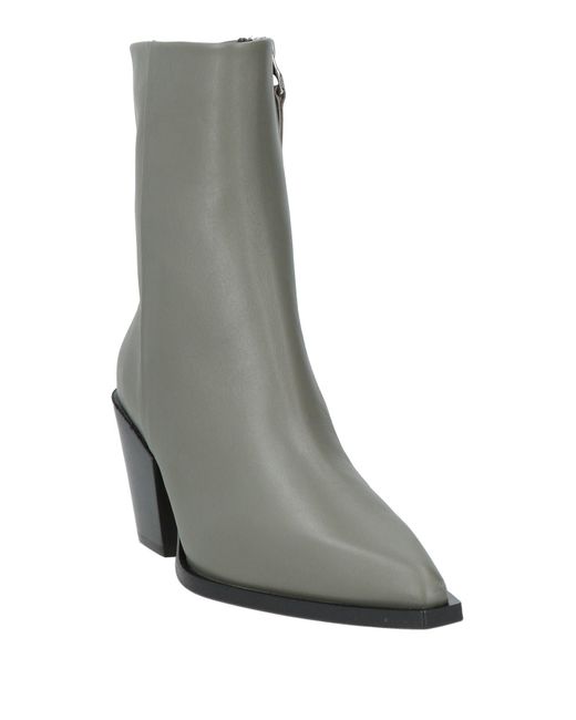 Aeyde Gray Ankle Boots