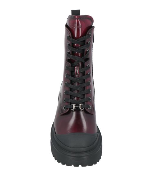 Hogan Purple Ankle Boots