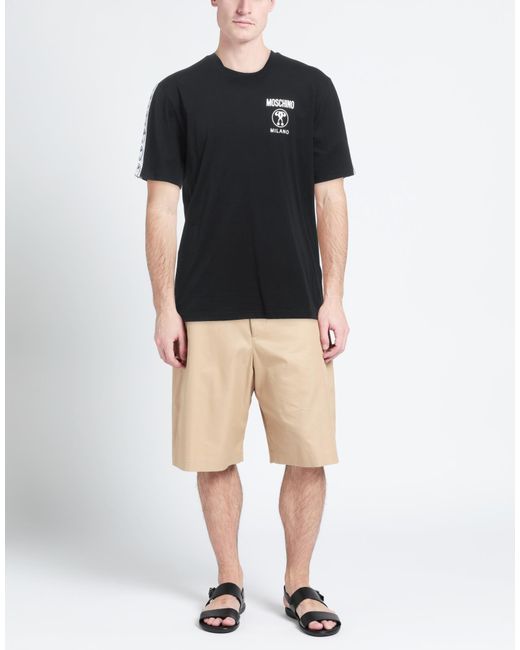 Moschino Black T-Shirt Cotton for men