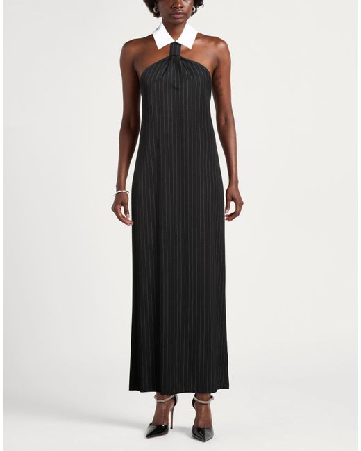 Motel Black Maxi Dress Polyester, Viscose, Elastane