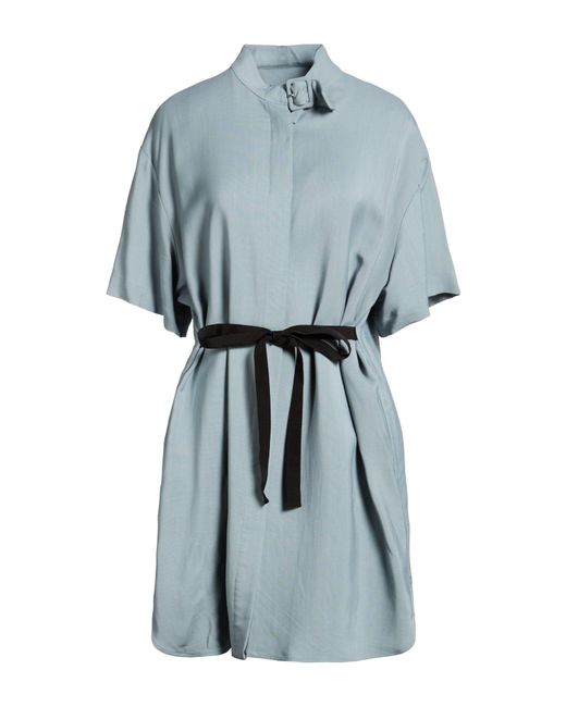 Department 5 Blue Mini Dress Viscose, Elastane
