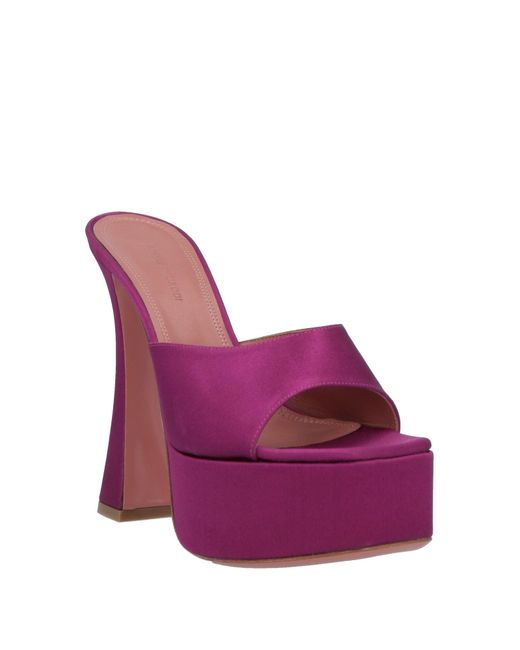 AMINA MUADDI Purple Sandals