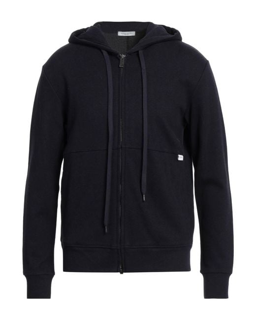 Paolo Pecora Blue Sweatshirt Cotton, Viscose, Polyamide, Elastane for men