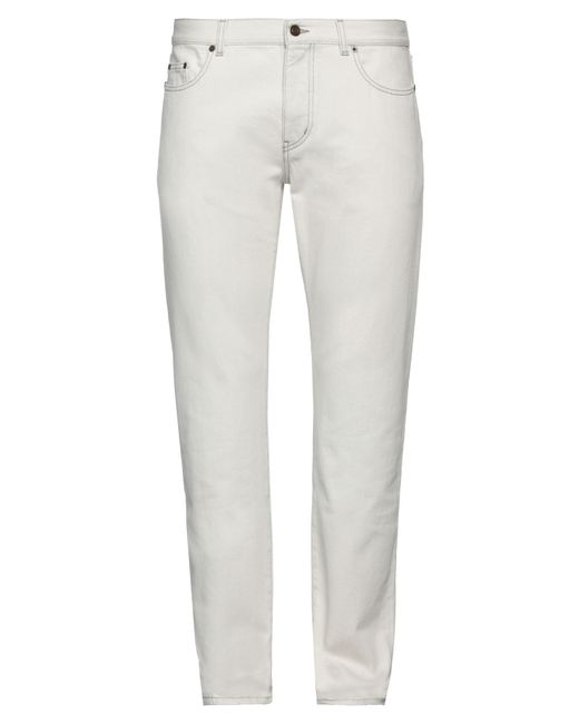 Saint Laurent White Jeans for men