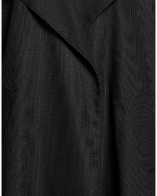 ALESSIA SANTI Black Jacket Polyester, Viscose, Elastane