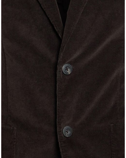 Caruso Black Suit Cotton, Elastane for men