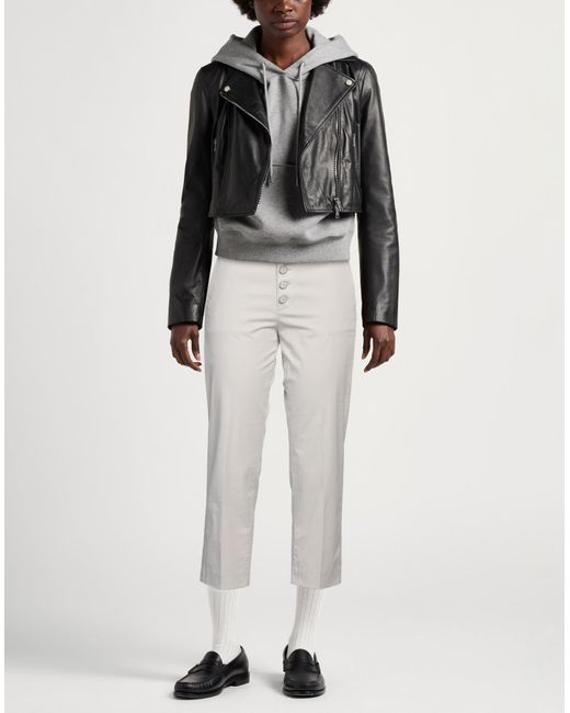 Dondup White Pants Cotton, Elastane