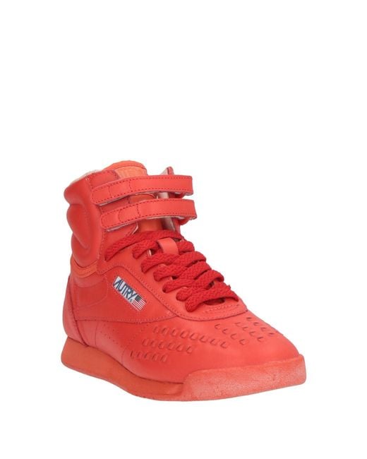 Autry Red Sneakers Leather