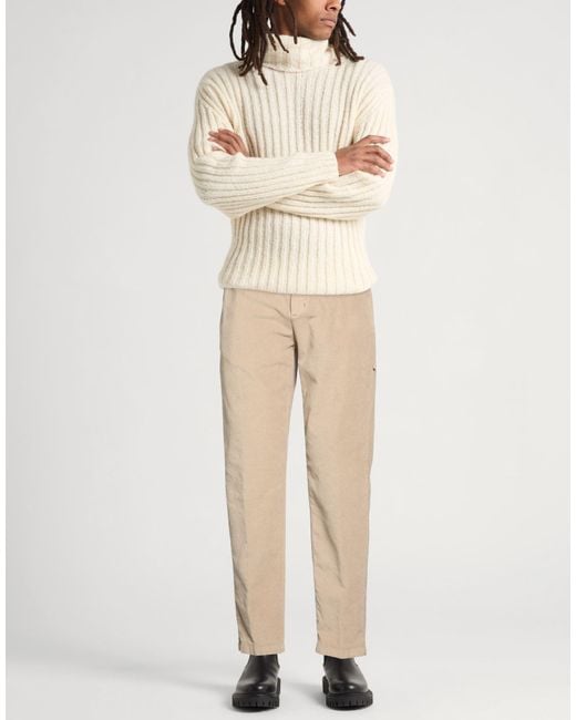 Berna Natural Sand Pants Cotton, Elastane for men